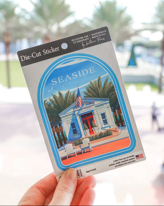 The Seaside Style Seaside Post Office Sticker