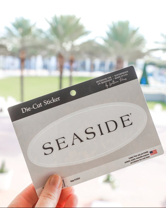 The Seaside Style Oval Sticker