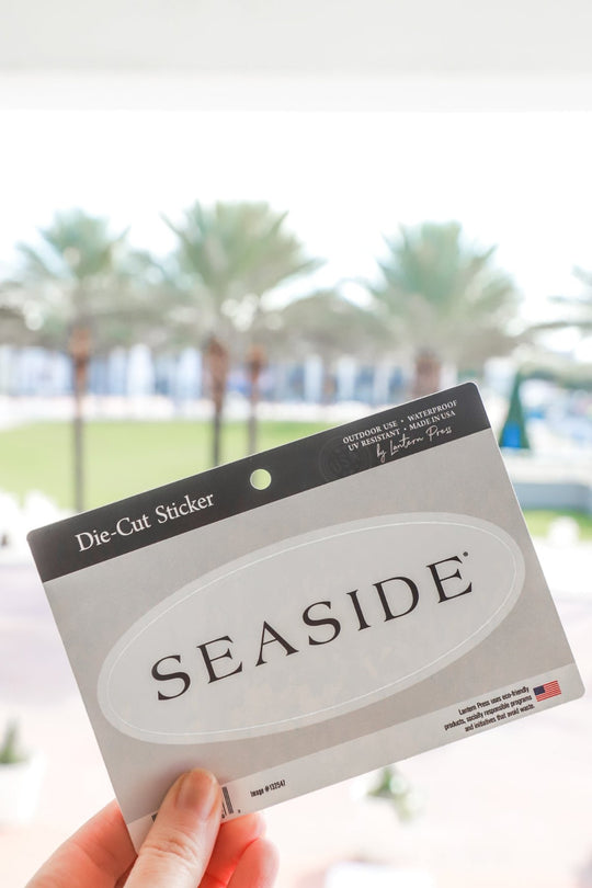 The Seaside Style Oval Sticker