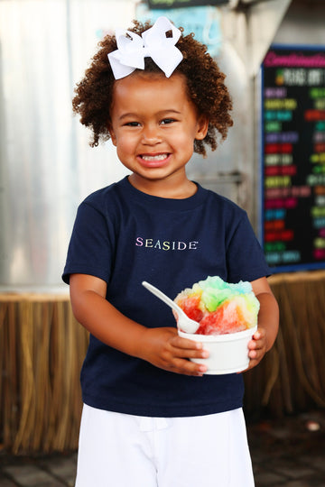Toddler Navy Blue Colors of Seaside Rainbow Tee