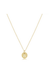 Enewton 16" Necklace Gold - Respect Initial Small Gold Disc