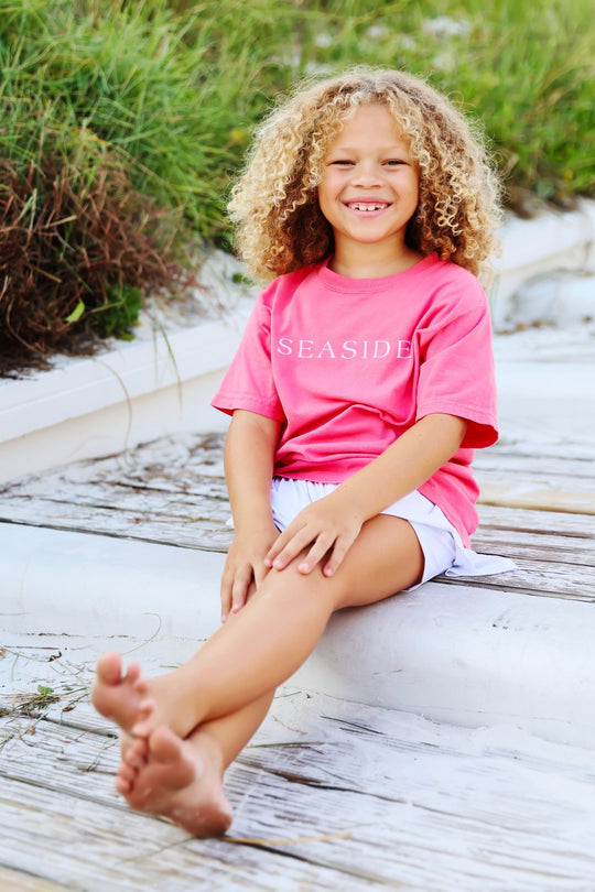 Watermelon Pink Youth Shortsleeve Seaside Tee