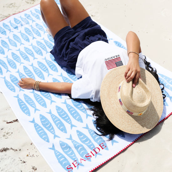 Weezie Aegean Tide Seaside Beach Towel 30A The Seaside Style