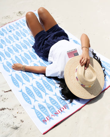 Weezie Aegean Tide Seaside Beach Towel 30A The Seaside Style