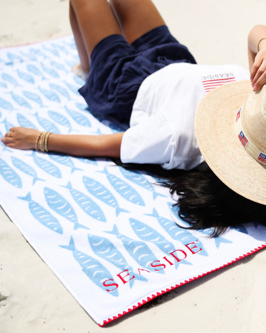 Weezie Aegean Tide Seaside Beach Towel 30A The Seaside Style