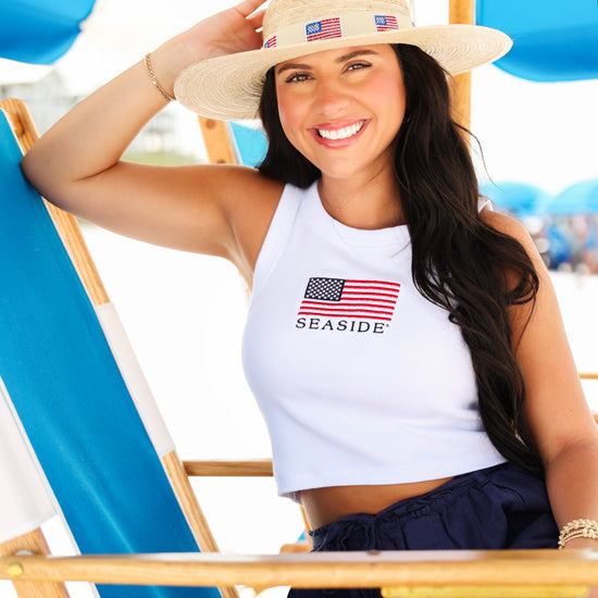 White American Flag Seaside Tank 30A The Seaside Style