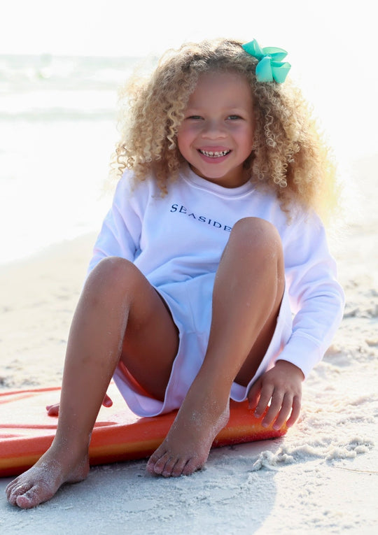 White Toddler Seaside Sweatshirt