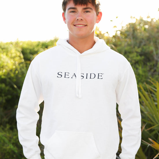 White Unisex Seaside Pullover Hoodie 30A Florida