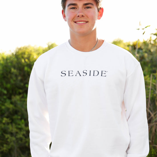 White Unisex Seaside Sweatshirt 30A Florida The Seaside Style