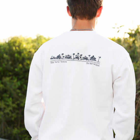White Unisex Seaside Sweatshirt 30A Florida The Seaside Style
