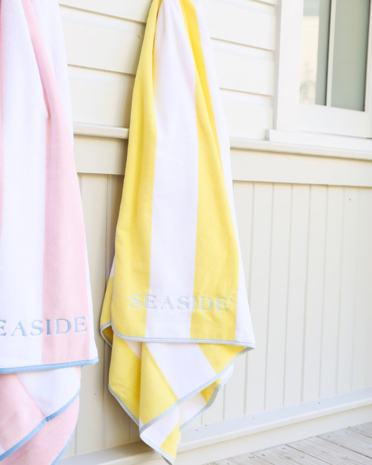 Yellow Stripe Weezie Seaside Florida Beach Towel The Seaside Style