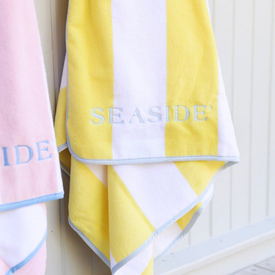 Yellow Stripe Weezie Seaside Florida Beach Towel The Seaside Style