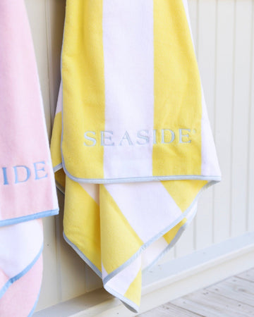 Yellow Stripe Weezie Seaside Florida Beach Towel The Seaside Style