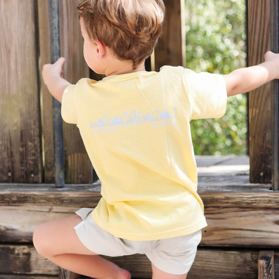 Youth Butter Yellow Shortsleeve Seaside Tee 30a