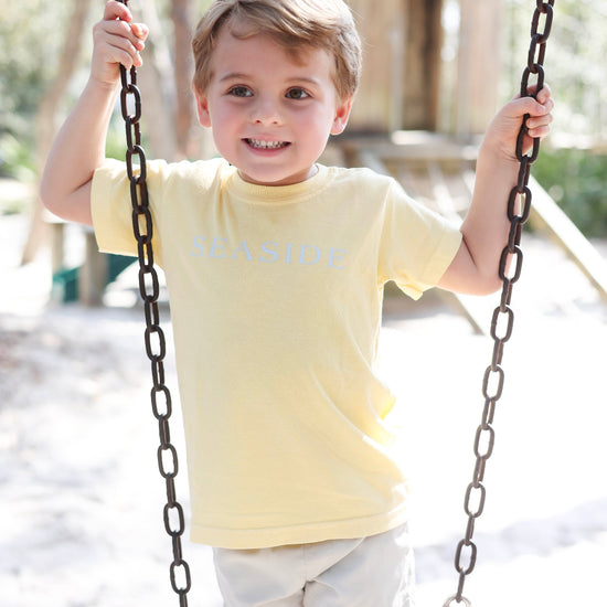 Youth Butter Yellow Shortsleeve Seaside Tee 30a