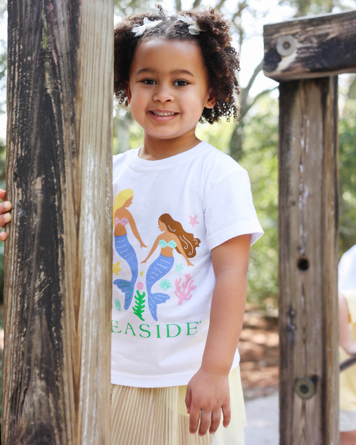 Youth kids Mermaid Shortsleeve Seaside Tee 30a