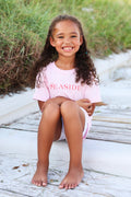 Youth Short Sleeve Pink Seaside Tee Front