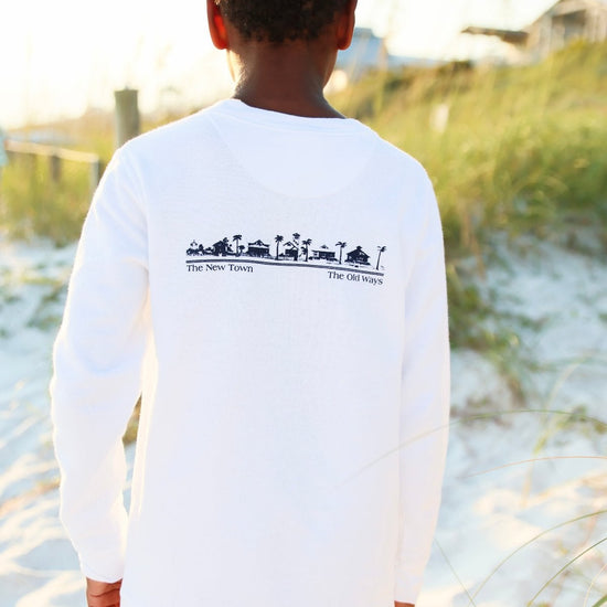Youth White Seaside Sweatshirt
