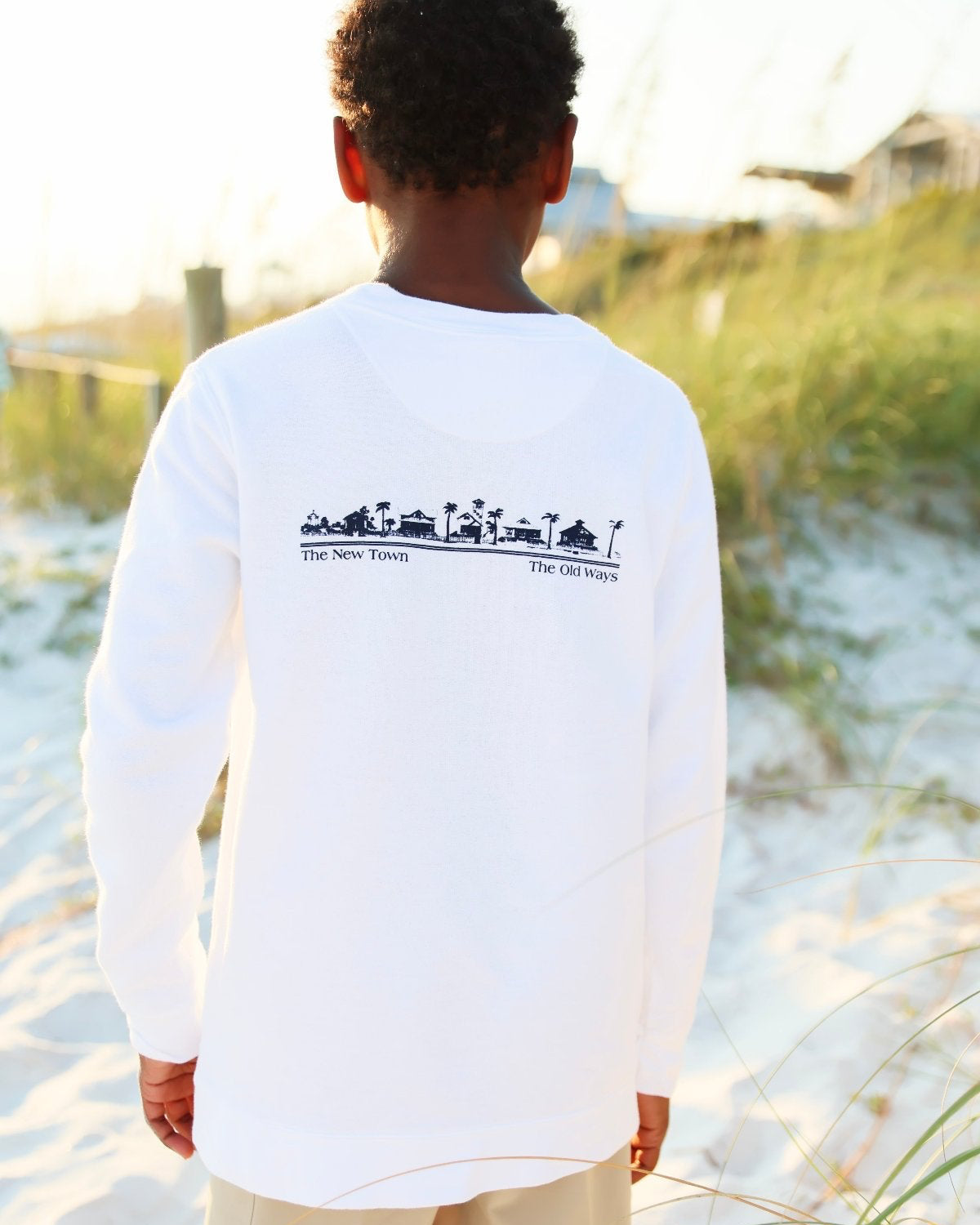 Youth White Seaside Sweatshirt