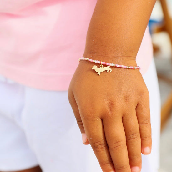 Enewton Egirl Kind of A Pig Deal Bracelet with Bud the Dachshund Charm
