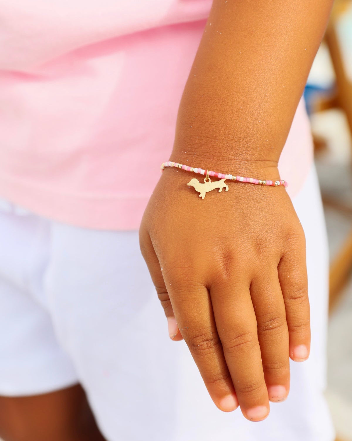 Enewton Egirl Kind of A Pig Deal Bracelet with Bud the Dachshund Charm