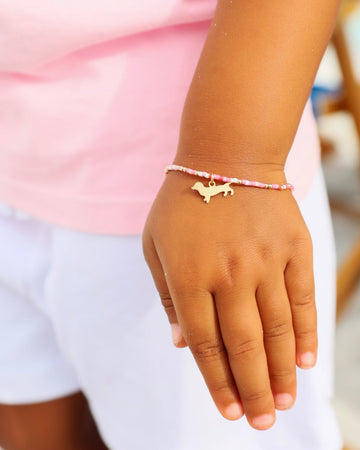 Enewton Egirl Kind of A Pig Deal Bracelet with Bud the Dachshund Charm