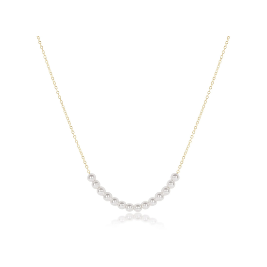 enewton 16" BEADED BLISS 4MM PEARL Gold necklace