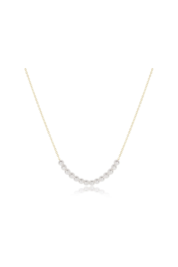 enewton 16" BEADED BLISS 4MM PEARL Gold necklace