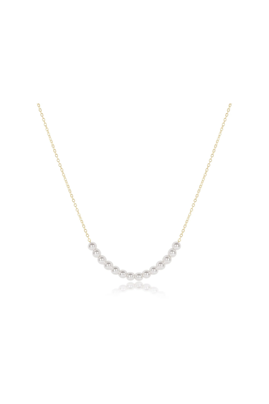 enewton 16" BEADED BLISS 4MM PEARL Gold necklace