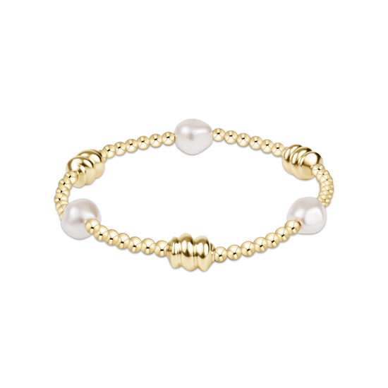enewton 3MM ADMIRE GOLD & PEARL BRacelet
