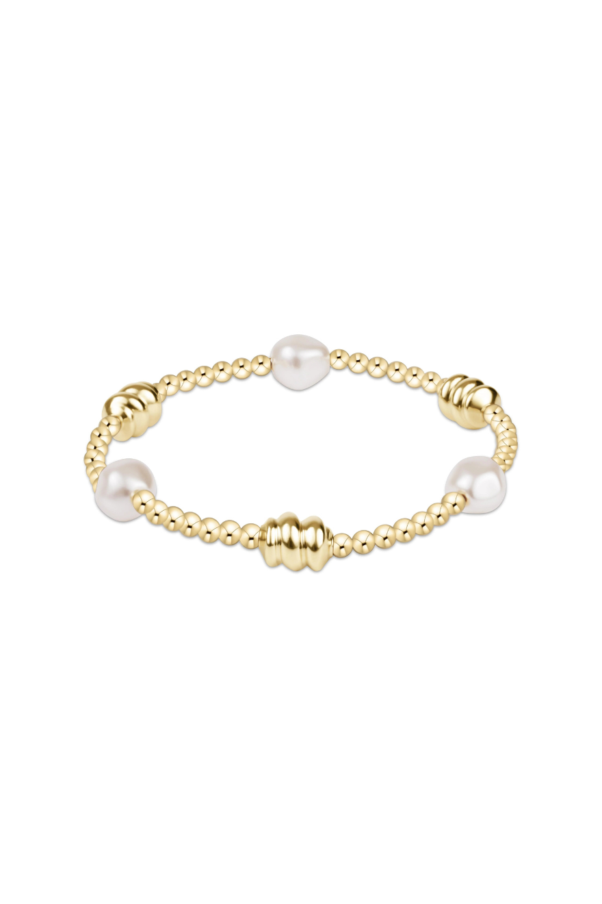 enewton 3MM ADMIRE GOLD & PEARL BRacelet