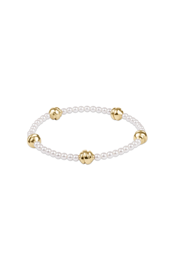 Enewton Admire Small Gold 3mm Pearl Bracelet