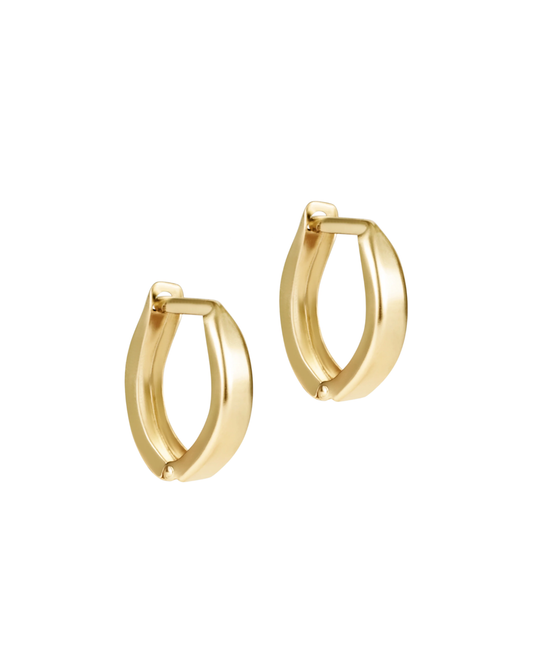 Enewton Huggie Gold 0.5" Hoop Earrings Cabana the seaside style 30a