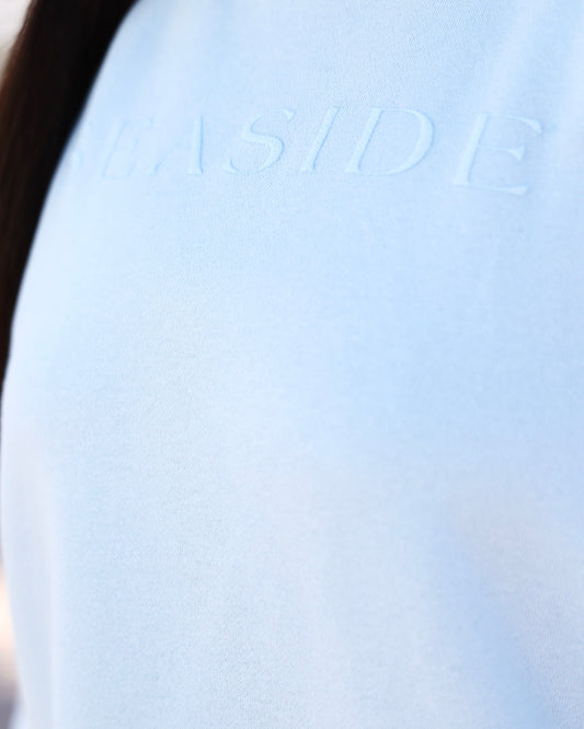 seaside chambray mockneck sweatshirt seaside florida 30a the seaside style