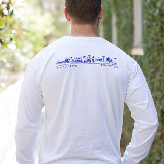 White Longsleeve Unisex Seaside Tee