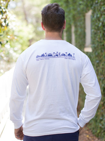 White Longsleeve Unisex Seaside Tee