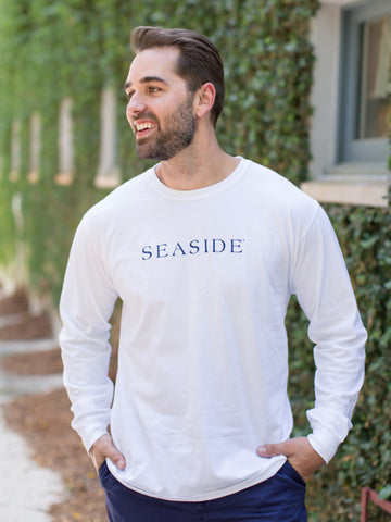 White Longsleeve Unisex Seaside Tee
