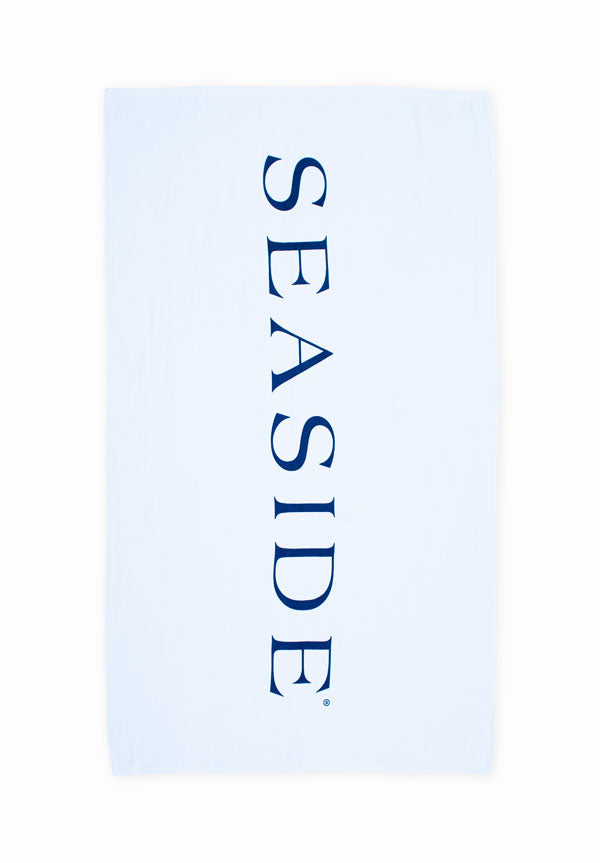 White Seaside Beach Towel