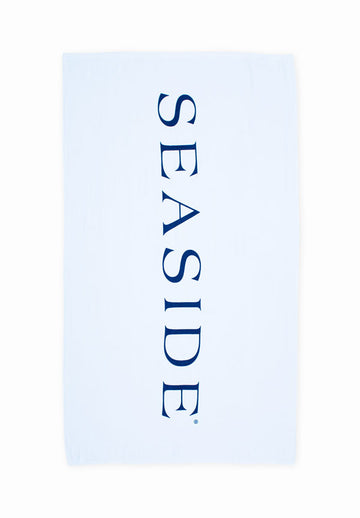 White Seaside Beach Towel