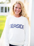 White Seaside Knit Sweater