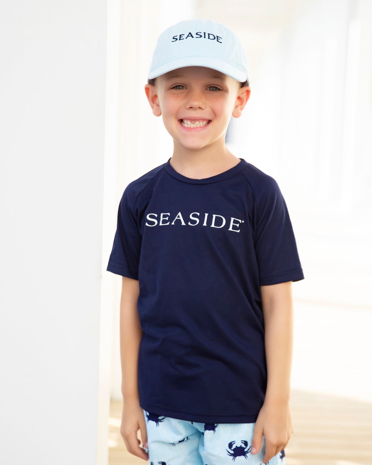 Chambray Light Blue Youth Kids Seaside Florida Hat The Seaside Style 30A