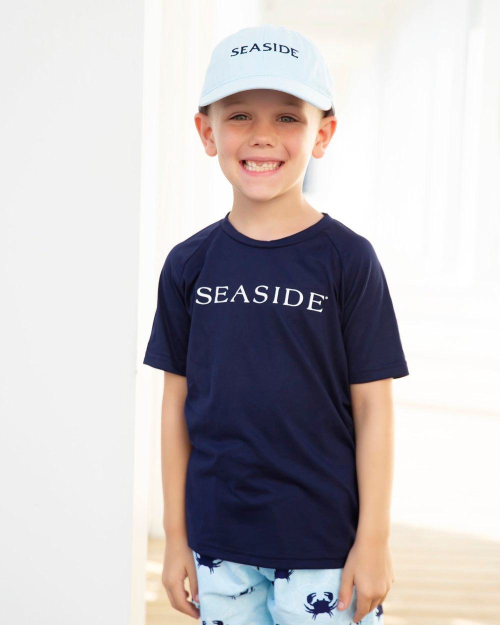 Chambray Light Blue Youth Kids Seaside Florida Hat The Seaside Style 30A