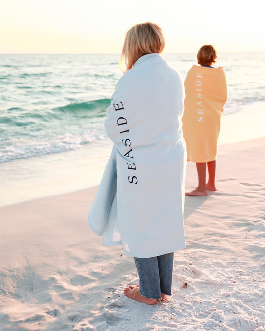 Chambray Seaside Sweatshirt Blanket