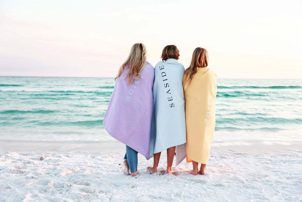 Chambray Seaside Sweatshirt Blanket