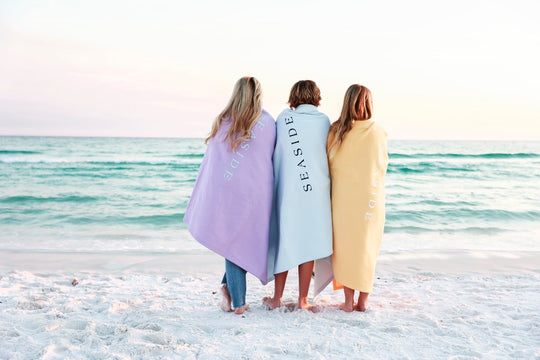 Chambray Seaside Sweatshirt Blanket