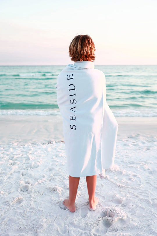 Chambray Seaside Sweatshirt Blanket