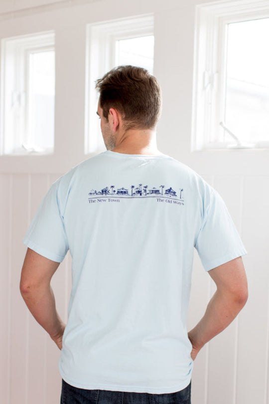 Chambray light blue Shortsleeve Unisex Seaside Tee