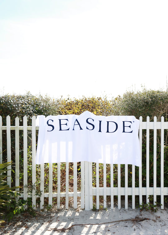 White Seaside Beach Towel