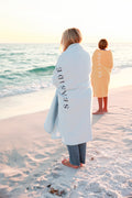 Chambray Seaside Sweatshirt Blanket