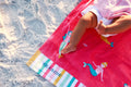 Pink Mermaid Seaside Beach Towel